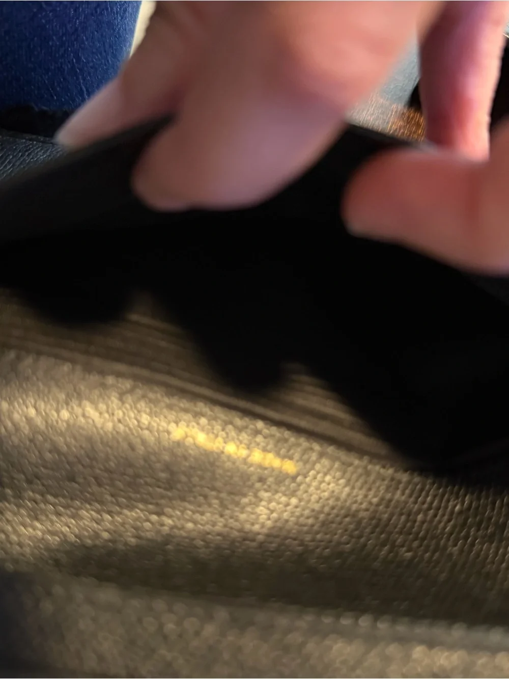 Authentic Vintage CHANEL Black Leather Wallet with Gold Snap
